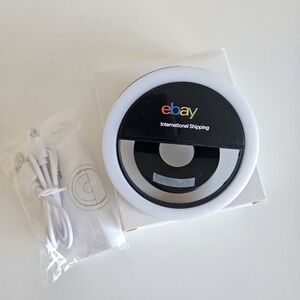 NEW LED Ring Light 3 Brightness Levels For Phone Device Compact Travel Ebay